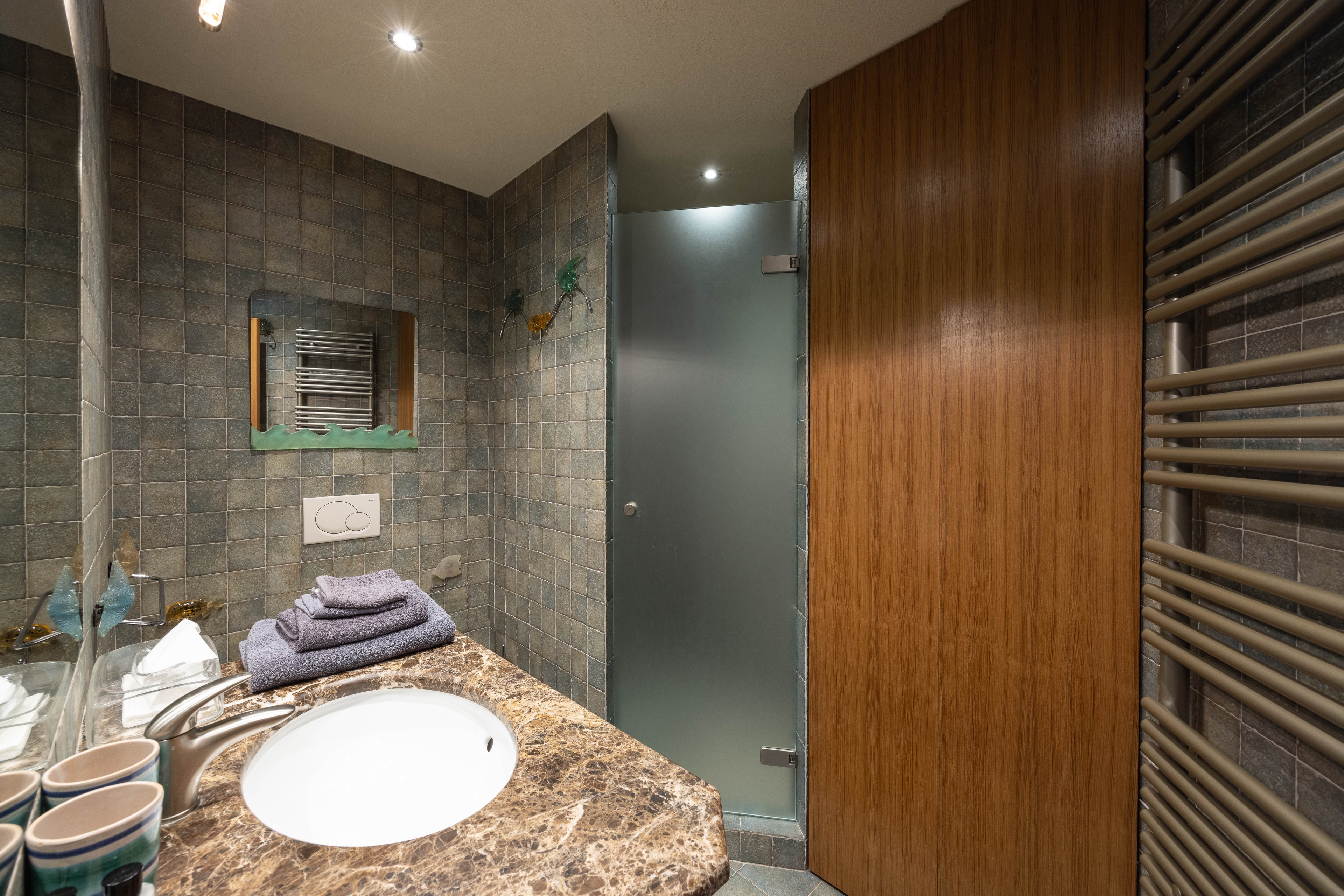 Salle d eau sculptee