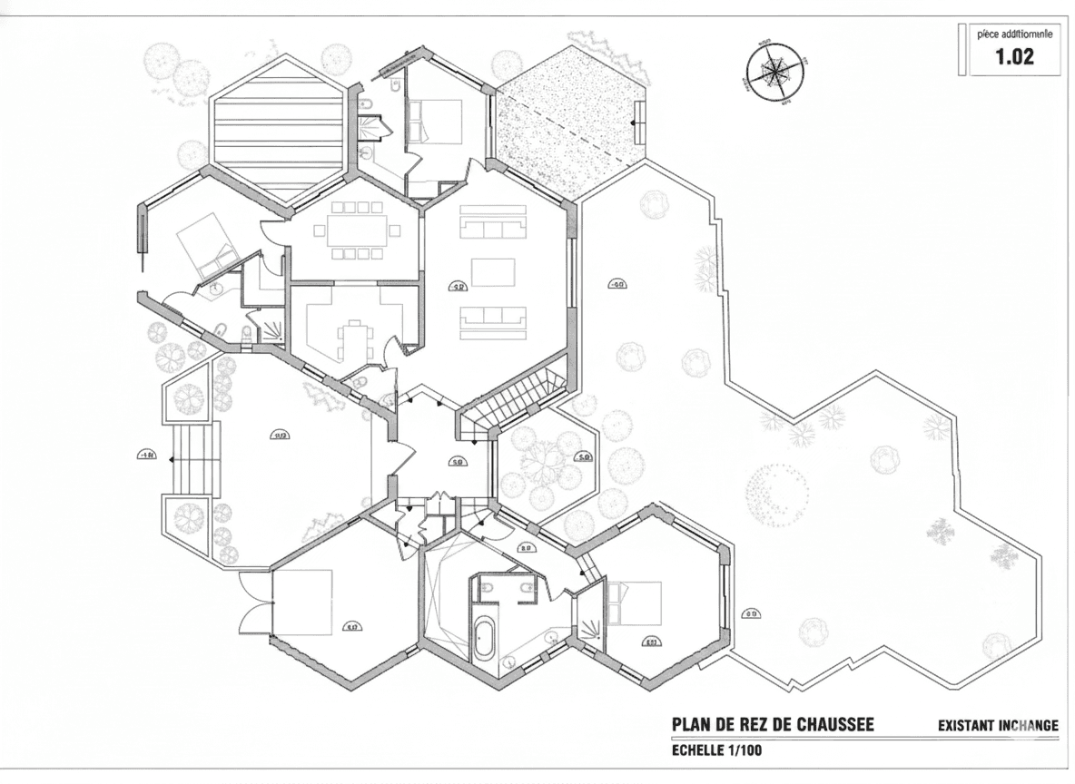 Plan de la propriété Villa La Réserve de Ramatuelle